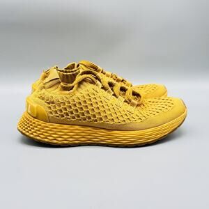 Nobull Shoes Womens 6 Yellow Knit Trainer Athletic Lightweight Gym Sneakers